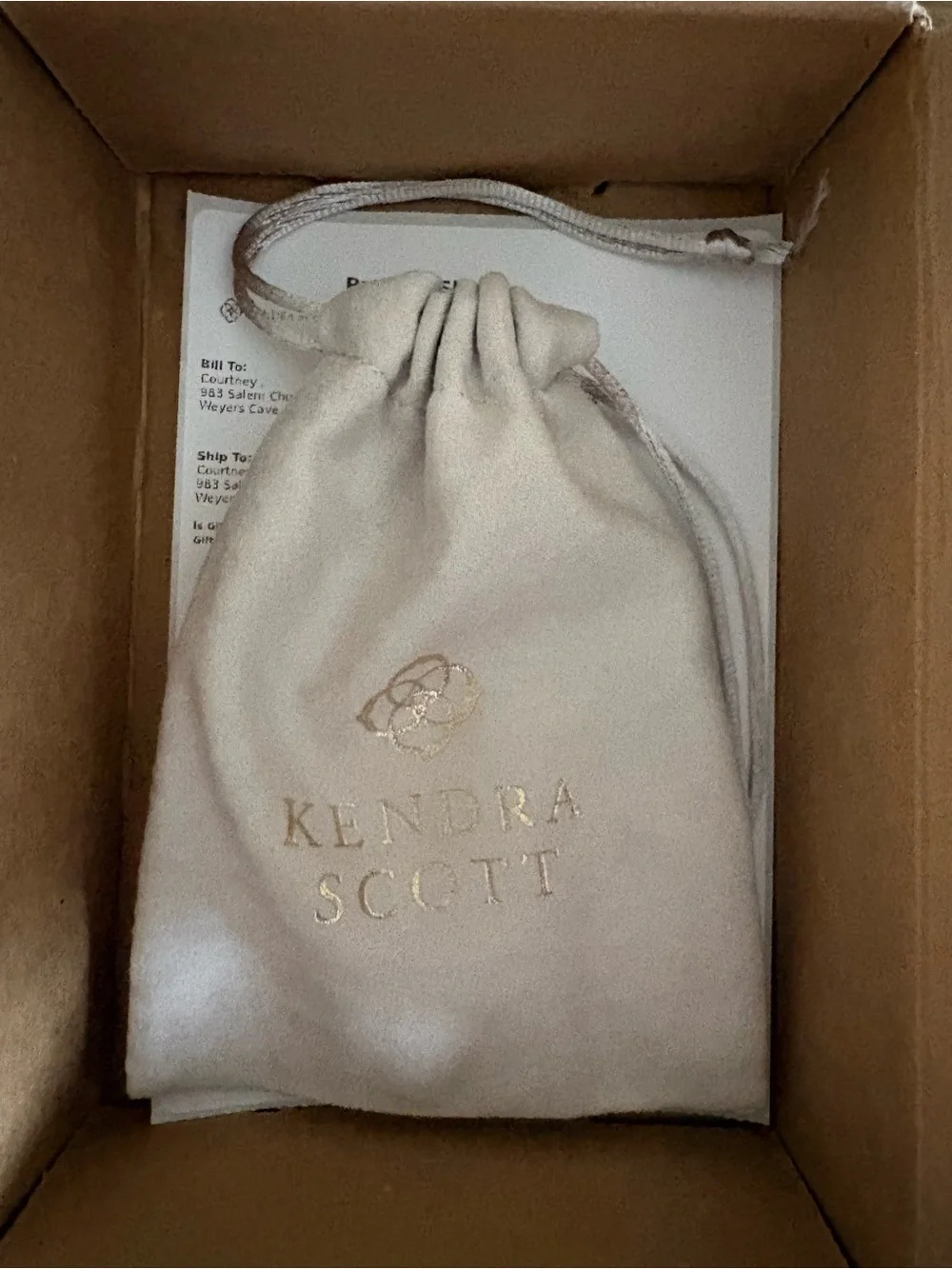 Kendra Scott Cailin Gold Crystal Band Ring in Ivory Mother of Pearl